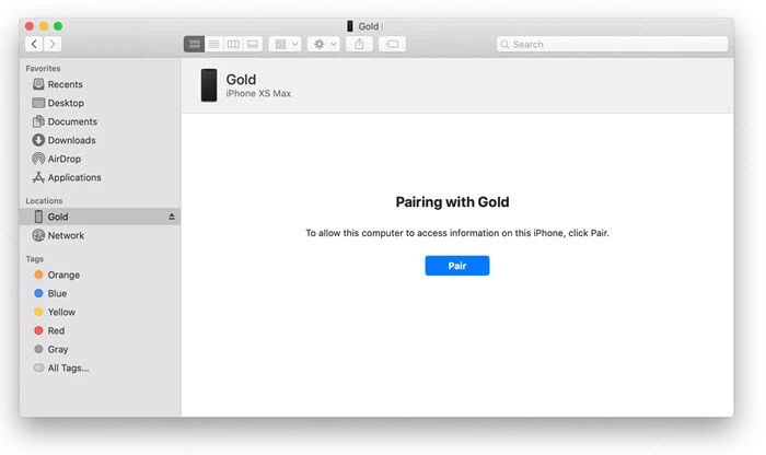 pair iphone with mac