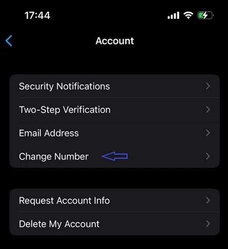 change whatsapp phone number