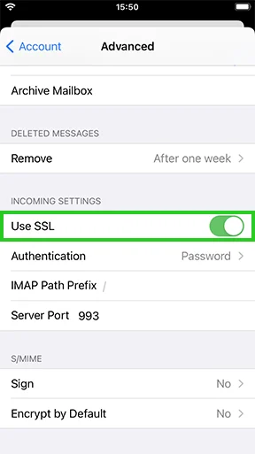 disable use ssl