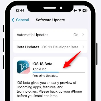 iphone stuck on preparing update