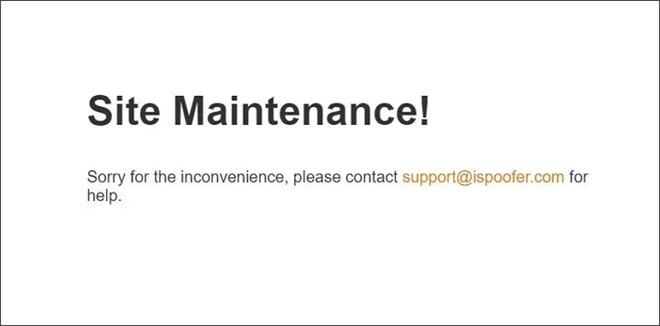 ispoofer shut down