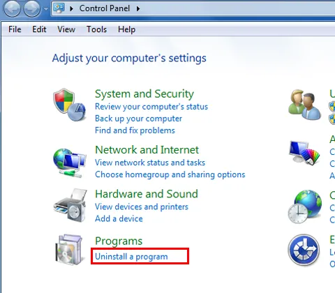 uninstall icloud